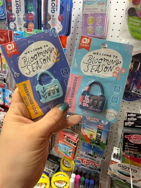 Candados con clave Blooming Season — Les Enfants Librería Boutique