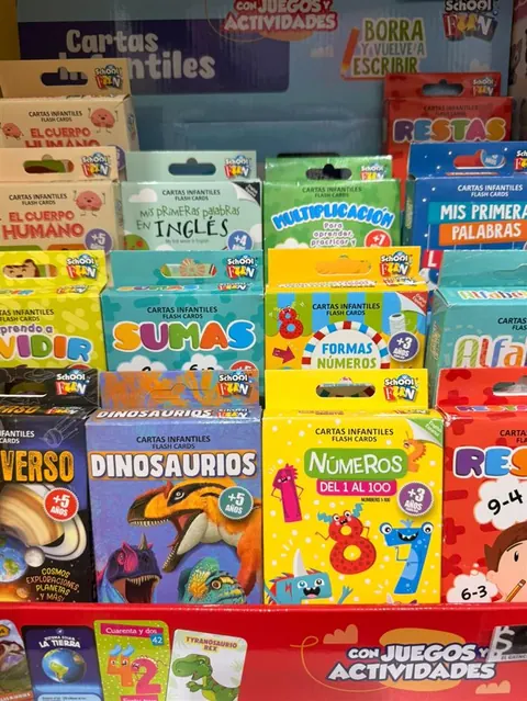 Cartas educativas infantiles School Play, sumas y números — Les Enfants Librería Boutique