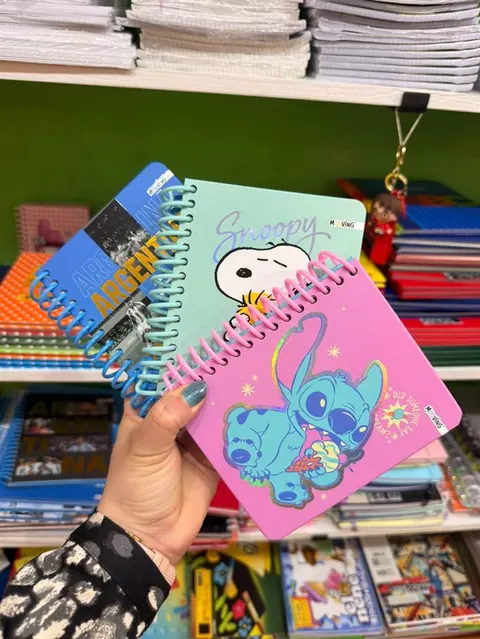 Cuadernos anillados de Snoopy, Stitch y la Selección Argentina — Les Enfants Librería Boutique