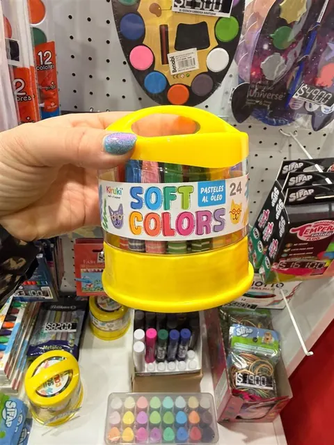 Pasteles al óleo Soft Colors x24 — Les Enfants Librería Boutique