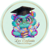 Logo de Les Enfants Librería Boutique: un osito con birrete